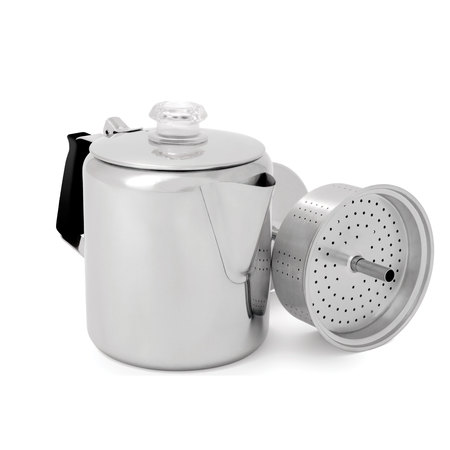 GSI OUTDOORS GSI Outdoors Glacier Stainless Steel Percolator - 6 Cup 65206
